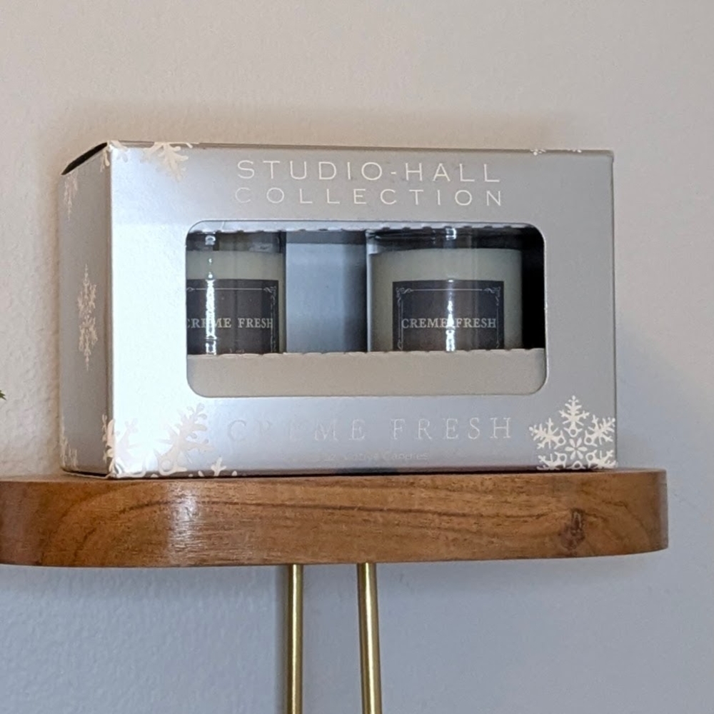 Studio Collection Creme Fresh Candle Set - White